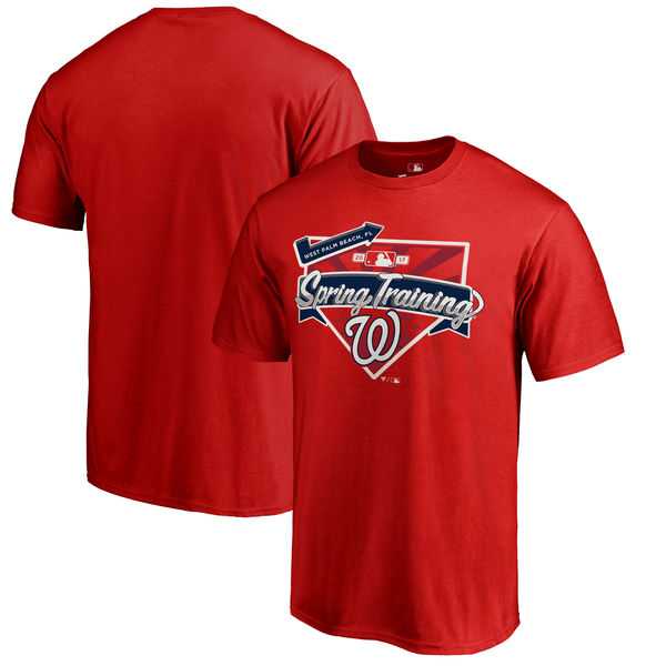 Men's Washington Nationals Fanatics Branded Red 2017 MLB Spring Training Logo T-Shirt,We sell and wholesale Men's Washington Nationals Fanatics Branded Red 2017 MLB Spring Training Logo T-Shirt on line form chian!